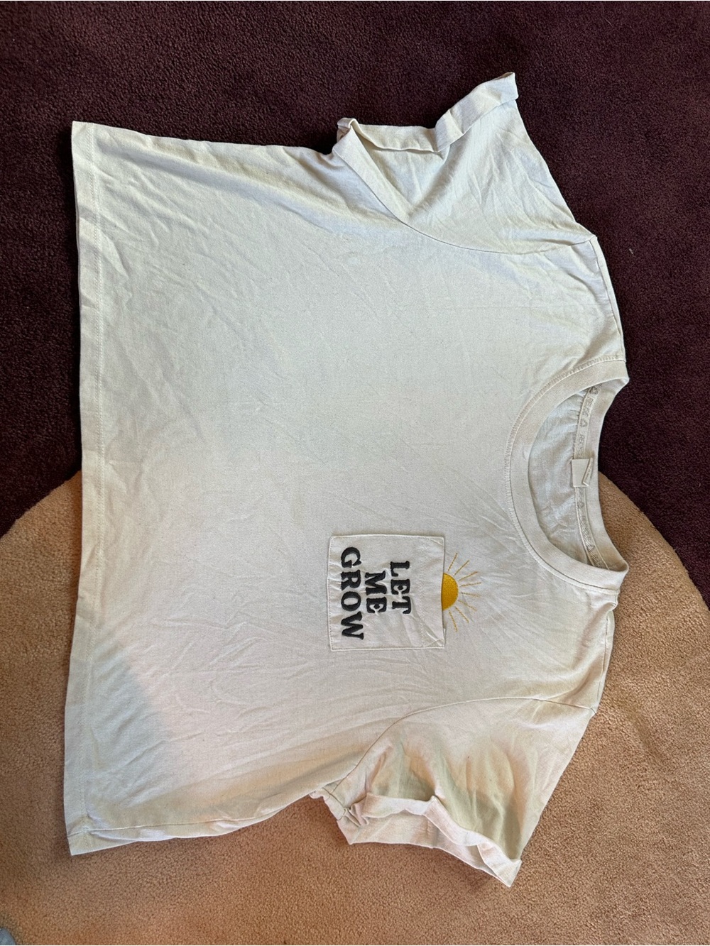 Recycle threads crops top size large